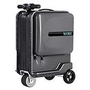 20 Inch Smart Rideable Suitcase Electric Luggage Scooter For Travel On Suitcase Adults with USB Charging Ports TSA Lock For Travel, Business Travel Carry-On Luggage black