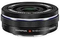 Olympus M.Zuiko Objectif Digital 14-42mm F3.5-5.6 EZ, zoom standard, compatible tout appareil Micro 4/3 (modèles Olympus OM-D & PEN, Panasonic G-series), Noir