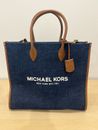 Michael Kors Mirella Large North South Tote Handbag Indigo