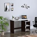 Anikaa Calisto Engineered Wood Study Table | Writing Desk | Computer Desk | Study Desk | Office Desk | Small Office Table | Laptop Table | Computer Table (Wenge/White) (D.I.Y) Matte Finish