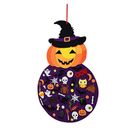 DIY Felt Pumpkin Witch Hanging Decor Kit for Kids Party Indoors/Outdoors