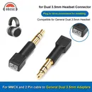 1 Pair 3.5mm to MMCX Adapter/ 3.5mm to 0.78mm Adapter for OKCSC M1 M2 ZX-1 WTD-3 Headphones