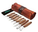 BeaverCraft Deluxe Wood Carving Kit S18X - Wood Carving Knives Set - Spoon Carving Tools Set - Whittling Knives Kit - Chip Carving Knives Wood Carving Tools Kit (Large Whittling Kit S18X)