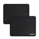 cimetech Comfortable Mouse Pad Gaming Surface Superfine Fiber Smooth Silk Sensors Wipe Washable for Laptop Computer (Normal 2PCS, Black)