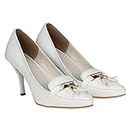 Misto VAGON Women and Girls Formal Shoes Formal Bellies Shoes with Heels Bellies with Heels Shoes Bellies Casual Bellies Casual Shoes Pointed Shoes and Pointed Bellies VJ694 (40, White)