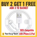 USB Charger Cable Charging Lead for iPhone 14 13 12 11 XR XS SE 8 7 6s - 1m 2m
