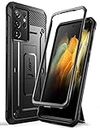 SUPCASE Samsung Galaxy S21 Ultra 5G Case, with Kickstand + Belt Clip No Screen Protector [Unicorn Beetle Pro] Heavy Duty Protective Bumper Shockproof (Black)