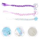  3 Pcs Wig Braid Hair Accessories for Kids Little Girl Braided Ties Clothing