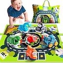 Truck Car Toys for 1 Year Old Boy with Playmat (Storage Bag)|Baby Toys 12-18 Months|Toddler Toys Age 1-2|First Birthday Gift for 1 2 Year Old Boy