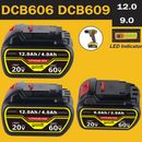20V 54V 60V 12Ah Battery For DeWalt XR FlexVolt DCB205 DCB206 DCB606 DCB609 NEW