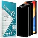 [3 Pack] Slanku for iPhone 11,XR Privacy Screen Protector, Anti Spy, Full Coverage, Black Tempered Glass Film, Touch Sensitive
