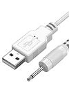 Mellbree Replacement Pin Charging Cable 2.5mm, USB DC Charger Cable for Wireless Massagers