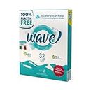 Wave Washing Classic – Le Détergent en Feuilles – 100% SANS PLASTIQUE - 32 lavages - Écologique - Biodégradable - Compostable