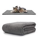 Snug Rug Luxury Pet Blankets - Fluffy Sherpa Fleece Blanket Soft and Warm Dogs and Cats – Washable Throw for Car Sofa Bed (Large 127 x 178cm, Slate Grey)