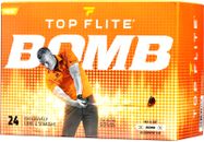 Bolas de golf blancas de tracción larga Top-Flite BOMB - paquete de 24