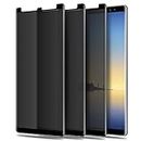 LYWHL 3 Pack Note 8 / Note 9 Privacy Screen Protector Anti-Spy, Tempered Glass Film for Samsung Galaxy Note 8 / Note 9, Black [Case Friendly] [9H Hardness] [Anti-Scratch] [Bubble Free]