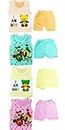 Jimmy Jammy Baby Boy & Girl Dress Soft Hosiery Cotton Blend T-shirt and Shorts Pack 4 T-shirt + 4 Shorts Multi colored | Size 0 Months Up to 5 Years (18-24 months)
