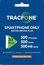 Plan de servicio TracFone 30 días + 500 minutos/500 texto/500 datos