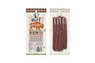Buff Bison Meat Sticks, Canadian-Raised, Grass-Fed Protein Snack, 5 Sticks Per Pack, 125 Grams