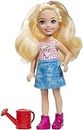 Barbie GCK62 - Farm Chelsea Puppe mit Gießkanne und blonden Haaren, Puppen und Puppenzubehör ab 3 Jahren, Mehrfarbig