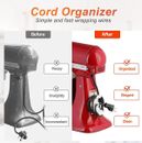 4 Pcs Cord Organizer for Kitchen Appliances Tidy Wrap Cord Holder Wrapper UK