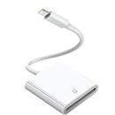 SD Card Reader for iPhone/iPad, Lightning to SD Card Camera Reader Memory Card Reader Trail Camera Viewer SD Card Adapter for iPhone14/13/12/11/XS/XR/X/8/7/iPad,Plug and Play (White)