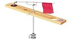 Beaver Dam Ice Fishing Rail Tip-Up in Original Clear Wood Finish - Legendary Ice Fishing Tip-Up Built to Last a Lifetime (BDTP-CL)
