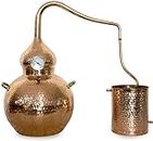 5 Gallon/ 20 Liters Copper Alembic Still with Pot for Distilling, Handcrafted Moonshine | Hand-Hammered Copper Alembic Distiller by COPPERGOLEM