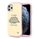 iFace x Pusheen First Class Series Case for iPhone 11 Pro Max – Cute Shockproof Hybrid [Hard Cover + Bumper] Cell Phone Cases Accessories for Girls, Women – Pusheen (So Lazy)