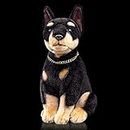 ZHONGXIN MADE Simulation Doberman Stuffed Animal Puppy Dog - 12 inch Plush Toy, Best Plush Toys for Girls & Boys as Gift