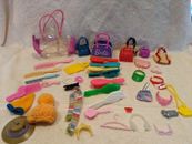 Barbie Doll Accessories Hat, combs, Jewelry, Purses, Luggage Mixed Lot