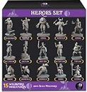 15 Hero Character & NPC Miniatures for DND Miniatures D&D Miniatures & Dungeon and Dragons Minis DND Figures for D and D Fantasy Tabletop RPG DND Character Miniatures Bulk Unpainted DND Mini Figures