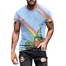 Today's Deals of The Day Vintage Shirts Men Shirt Tie Printed Tshirt Green T Shirt Rave Clothes Men Paddys Day Tshirt Mens Catsuit Amazon Warehouse Clearance UK Pallets