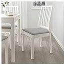 DiscountSeller EKEDALENChaise blanche gris clair Ramna 43x51x95 cm durable et facile à entretenir. Chaises rembourrées. Chaises de salle à manger. Mobilier. Respectueux de l'environnement.