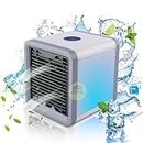 Infinizy Mini Portable Air Cooler Fan With 7 Color Changing Inbuilt Light Arctic Air Personal Space Cooler The Quick & Easy Way to Cool Any Space Air Conditioner Device Home Office | Artic Cooler