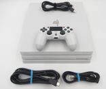 PlayStation 4 Pro 1TB Glacier White Model CUH-7215B Console Bundle (240119)