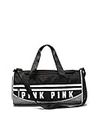 Victoria's Secret PINK Sport Duffle Bag Black & Grey Marl
