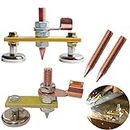 QISF 6 Pcs Magnetic Welding Head, Welding Ground Clamp, Magnetic Welding Support,Strong Magnetism Large Suction,Copper Tail Welding Stability Clamps(2 Sets)