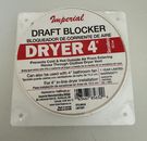Nuevo bloqueador de tiro IMPERIAL 4"" para secadora o ventilador de baño 10,2 cm hecho en Canadá