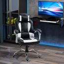 Office Chair Ergonomic Executive Swivel Racing Style Recliner Gaming Chair White