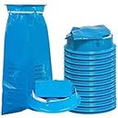 Harewu 24 Pcs Vomit Bags Disposable 1000ml High Density Vomit Bags,Portable Emesis Bags, for Morning Sickness, Kids, Pregnant Women, Taxis Drivers, Car Motion Sickness(Blue (24pc)