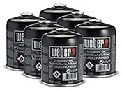 Weber 26100 - Cartuccia gas per serie Q 100/1000, Performer Deluxe GBS e Go-Anywhere, 445 g