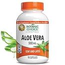 Botanic Choice - Aloe Vera Leaf & Latex 500 mg. - 90 Capsules