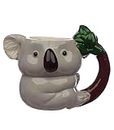 Puckator Mug à ANSE Décorée en Forme de Koala-Animal Jungle & Zoo Tazas de Desayuno, Multicolor, único