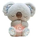 Soothing Koala Bear, Relief Koala, Cute Calming Otter, Cute Stuffed Animal with Music Lights & Rhythmic Breathing Motion (1 PCS)