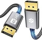 Silkland Câble DisplayPort 144Hz 2m, [Certifié VESA] 4K@60Hz 2K@144Hz 2K@165Hz, DP 1.2 avec 3D, G-Sync et FreeSync