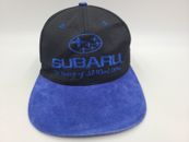 Vintage Subaru Beauty of All-Wheel Drive Snapback Hat Cap Men Women Black Blue
