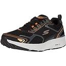 Skechers Men's GOrun Consistent-Athletic Workout Running Walking Shoe Sneaker with Air Cooled Foam, Black/Orange, 8 X-Wide