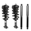OCPTY Front Complete Struts Spring Assembly + Rear shock absorbers Fits 2014-2017 for Chevy Silverado 1500 Quick Struts 139112 345074 - Set of 4