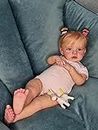 Anano Reborn Baby Dolls That Look Real 24 pulgadas Life Like Reborn Baby Girl Babies Cabeza suave con peso – Muñeca realista para recién nacido para coleccionista